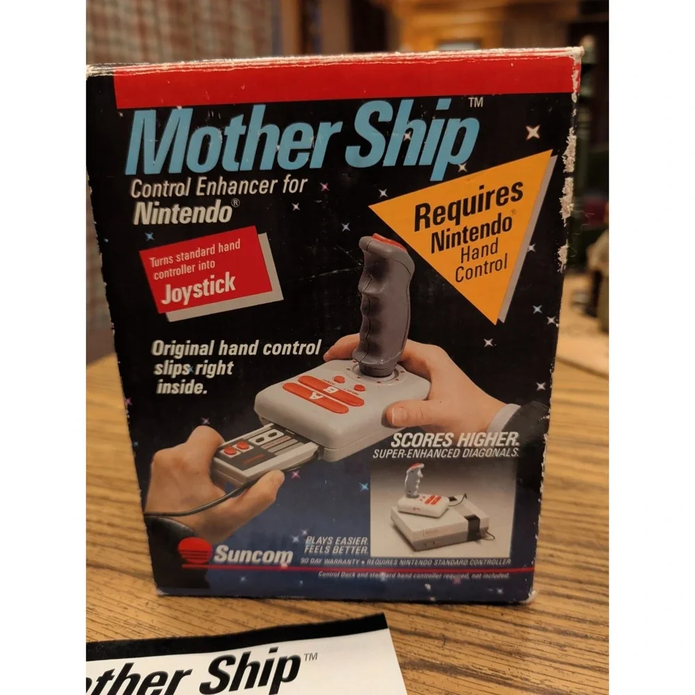 Nintendo NES Mother Ship Control Enhancer by Suncom Joystick In Box
